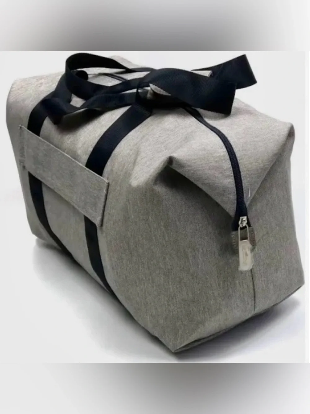 NWT Longines Melange Canvas Foldable Travel Bag Gray/Blue Sporty Minimalist